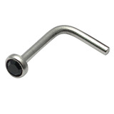 titanium l shaped jewelled nose stud (copy)