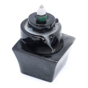 back flow incense burner round to square