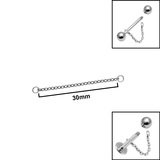 titanium piercing connector chains