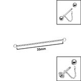 titanium piercing connector chains