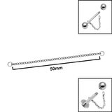 titanium piercing connector chains 40mm (copy)