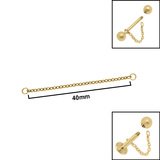 titanium piercing connector chains 30mm gold (copy)