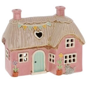 village pottery l shape garden thatch tealight