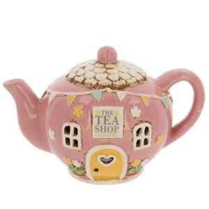 village pottery tea shop teapot tealight